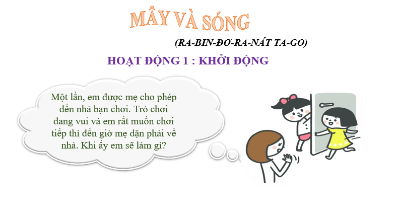 Giáo án điện tử bài Mây và sóng | PPT Văn 6 Chân trời sáng tạo