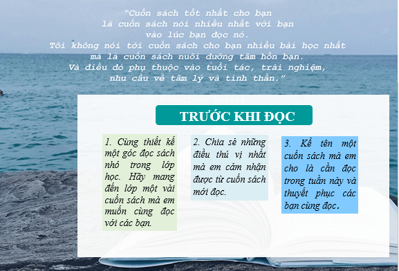 Giáo án điện tử bài Mỗi ngày một cuốn sách | PPT Văn 6 Kết nối tri thức