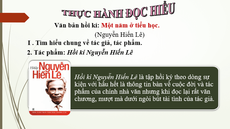 Giáo án điện tử bài Một năm ở Tiểu học | PPT Văn 6 Chân trời sáng tạo