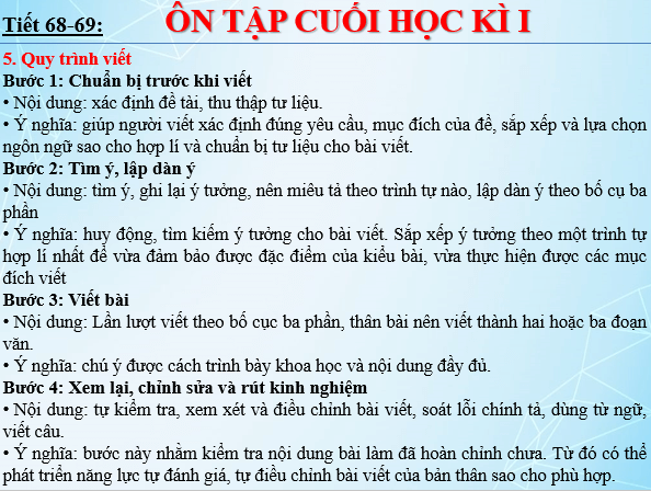 Giáo án điện tử bài Ôn tập cuối học kì 1 | PPT Văn 6 Chân trời sáng tạo