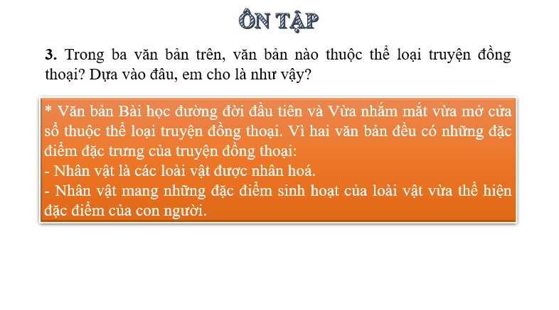 Giáo án điện tử bài Ôn tập trang 109 | PPT Văn 6 Chân trời sáng tạo