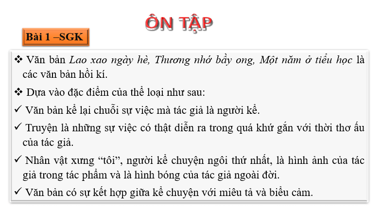 Giáo án điện tử bài Ôn tập trang 130 | PPT Văn 6 Chân trời sáng tạo