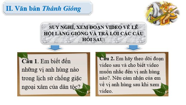 Giáo án điện tử bài Thánh Gióng | PPT Văn 6 Chân trời sáng tạo