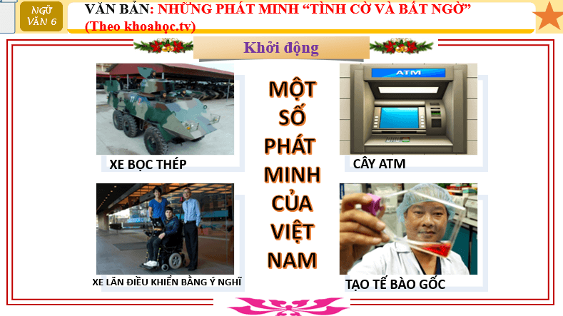 Giáo án điện tử bài Thực hành đọc hiểu: Những phát minh tình cờ và bất ngờ | PPT Văn 6 Cánh diều