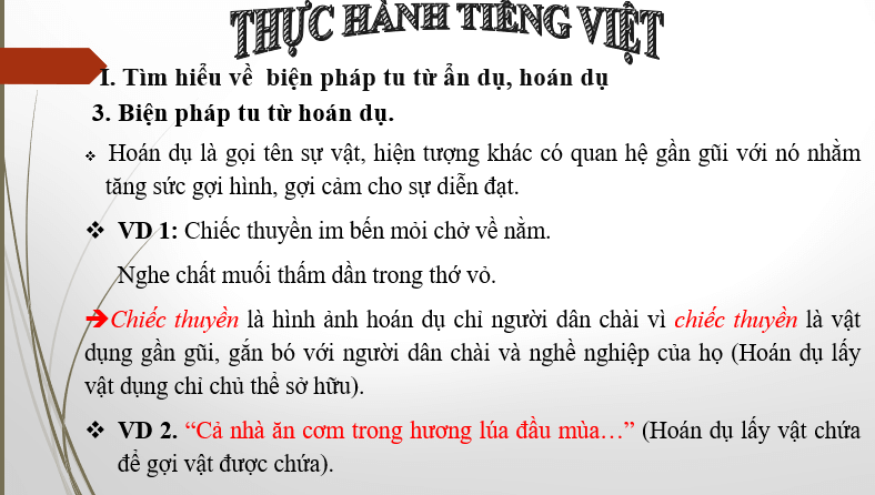 Giáo án điện tử bài Thực hành tiếng Việt trang 121 | PPT Văn 6 Chân trời sáng tạo