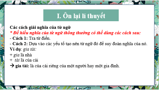 Giáo án điện tử bài Thực hành tiếng Việt lớp 6 trang 30 | PPT Văn 6 Kết nối tri thức