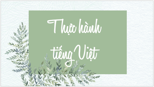 Giáo án điện tử bài Thực hành tiếng Việt lớp 6 trang 61 | PPT Văn 6 Kết nối tri thức