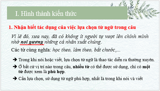 Giáo án điện tử bài Thực hành tiếng Việt lớp 6 trang 61 | PPT Văn 6 Kết nối tri thức