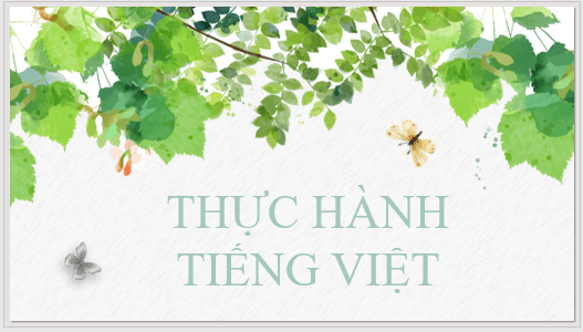 Giáo án điện tử bài Thực hành tiếng Việt lớp 6 trang 9 | PPT Văn 6 Kết nối tri thức