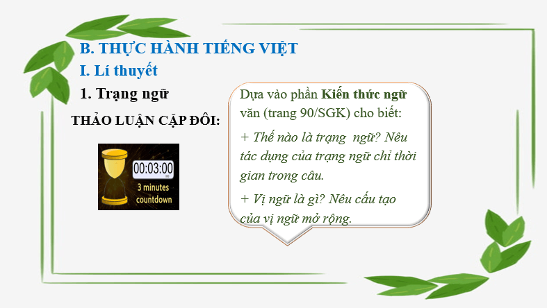 Giáo án điện tử bài Thực hành tiếng Việt trang 96 | PPT Văn 6 Cánh diều