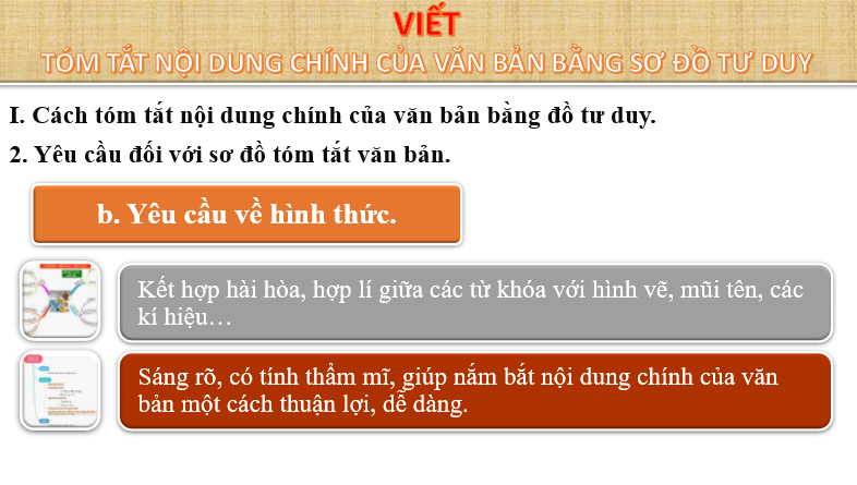 Giáo án điện tử bài Tóm tắt nội dung chính của một văn bản bằng sơ đồ | PPT Văn 6 Chân trời sáng tạo