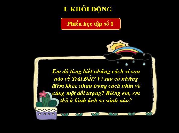 Giáo án điện tử bài Trái Đất | PPT Văn 6 Kết nối tri thức