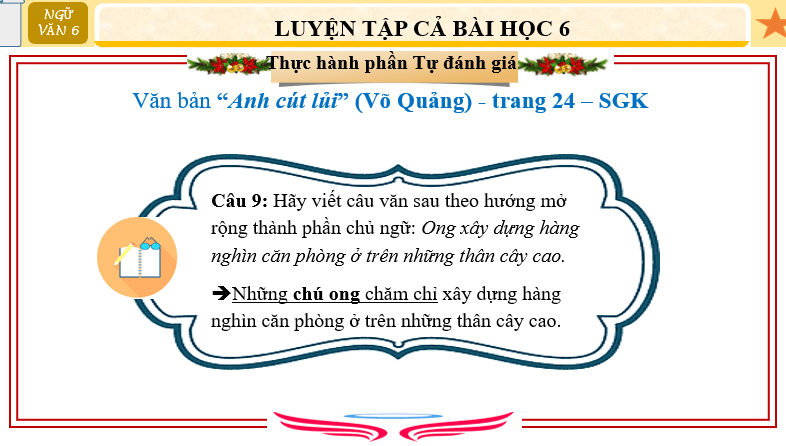 Giáo án điện tử bài Tự đánh giá: Anh Cút lủi | PPT Văn 6 Cánh diều