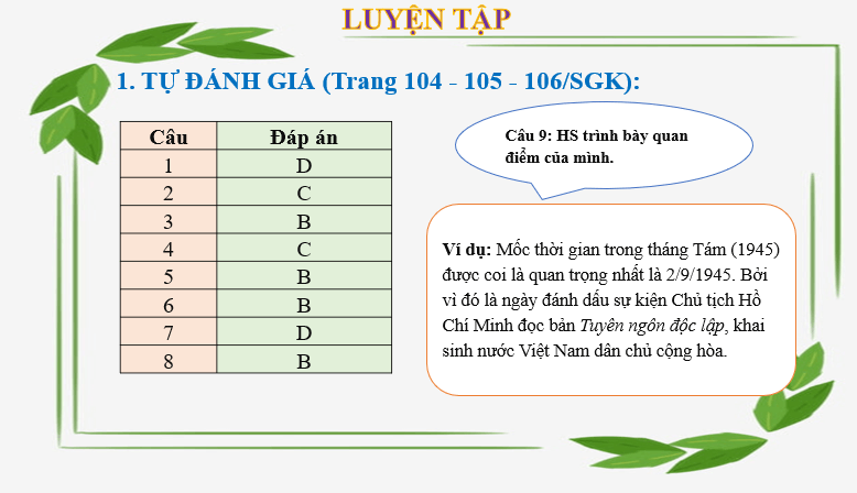 Giáo án điện tử bài Tự đánh giá trang 104 | PPT Văn 6 Cánh diều