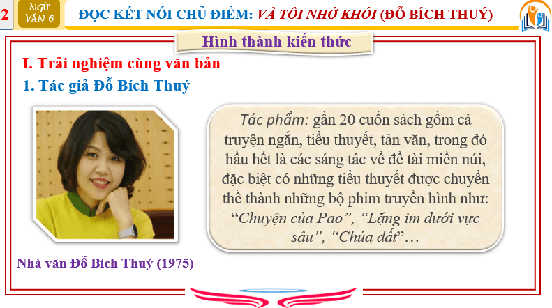 Giáo án điện tử bài Và tôi nhớ khói | PPT Văn 6 Chân trời sáng tạo