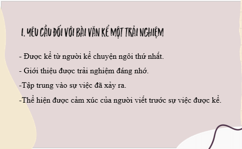 Giáo án điện tử bài Viết bài văn kể lại một trải nghiệm của em (trang 28) | PPT Văn 6 Kết nối tri thức