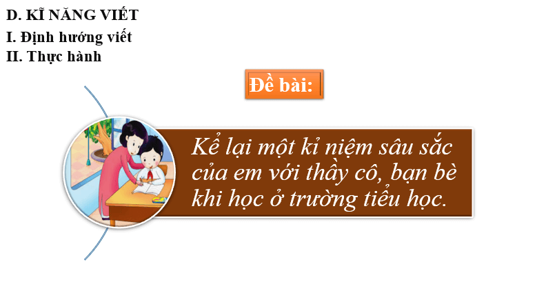 Giáo án điện tử bài Viết bài văn kể về một kỉ niệm của bản thân | PPT Văn 6 Cánh diều