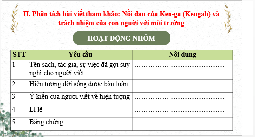 Giáo án điện tử bài Viết bài văn trình bày ý kiến về một hiện tượng đời sống được gợi ra từ cuốn sách đã đọc | PPT Văn 6 Kết nối tri thức