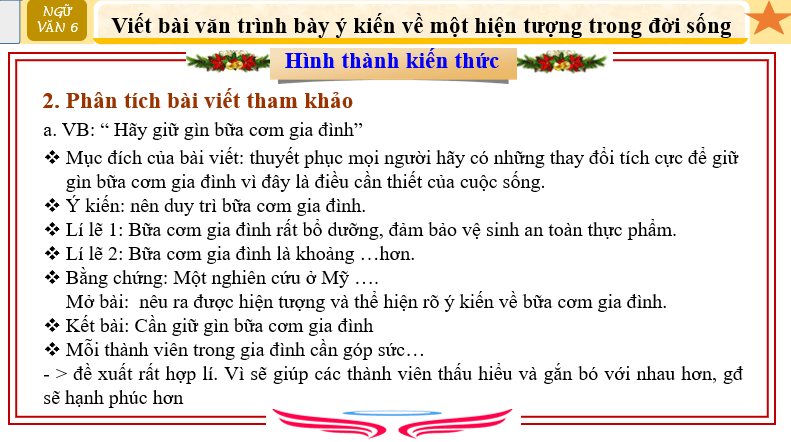 Giáo án điện tử bài Viết bài văn trình bày ý kiến về một hiện tượng trong đời sống | PPT Văn 6 Chân trời sáng tạo