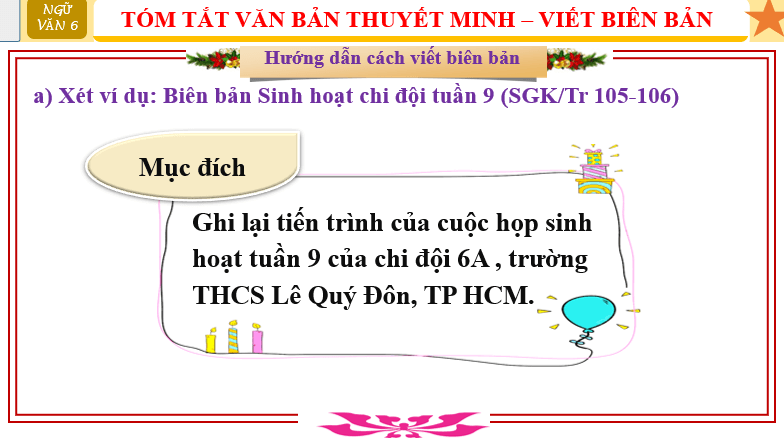 Giáo án điện tử bài Viết biên bản | PPT Văn 6 Cánh diều