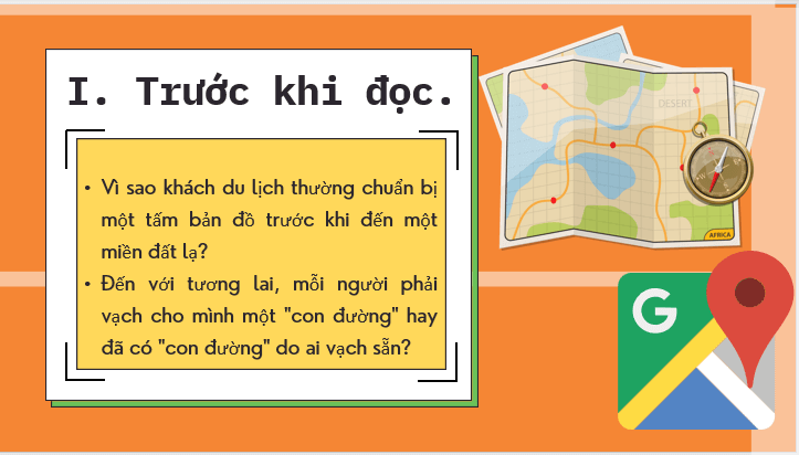 Giáo án điện tử bài Bản đồ dẫn đường | PPT Văn 7 Kết nối tri thức