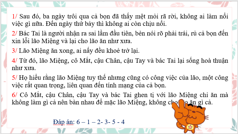 Giáo án điện tử bài Chân, tay, tai, mắt, miệng | PPT Văn 7 Chân trời sáng tạo