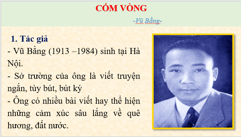 Giáo án điện tử bài Cốm Vòng | PPT Văn 7 Chân trời sáng tạo