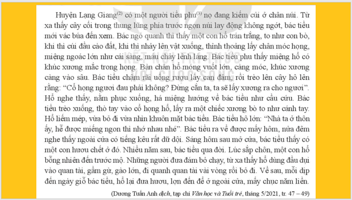 Giáo án điện tử bài Con hổ có nghĩa | PPT Văn 7 Kết nối tri thức