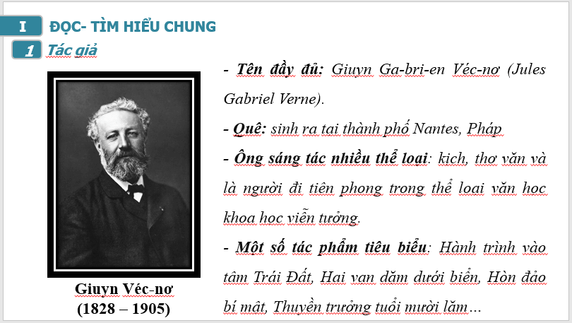 Giáo án điện tử bài Bạch tuộc (Trích tiểu thuyết Hai vạn dặm dưới đáy biển) | PPT Văn 7 Cánh diều