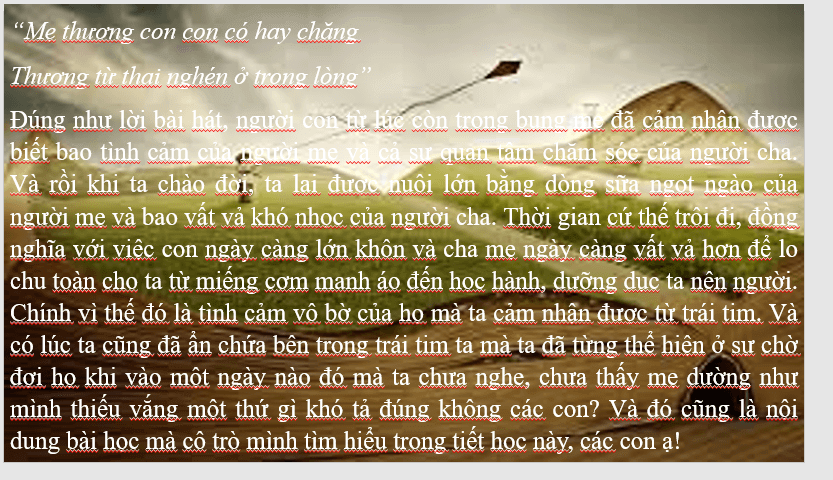 Giáo án điện tử bài Đợi mẹ | PPT Văn 7 Chân trời sáng tạo