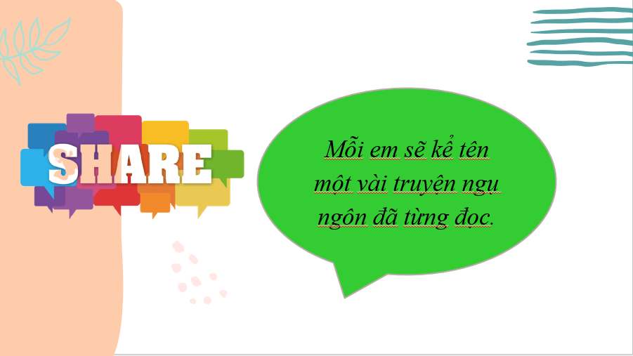 Giáo án điện tử bài Kể lại một truyện ngụ ngôn | PPT Văn 7 Chân trời sáng tạo