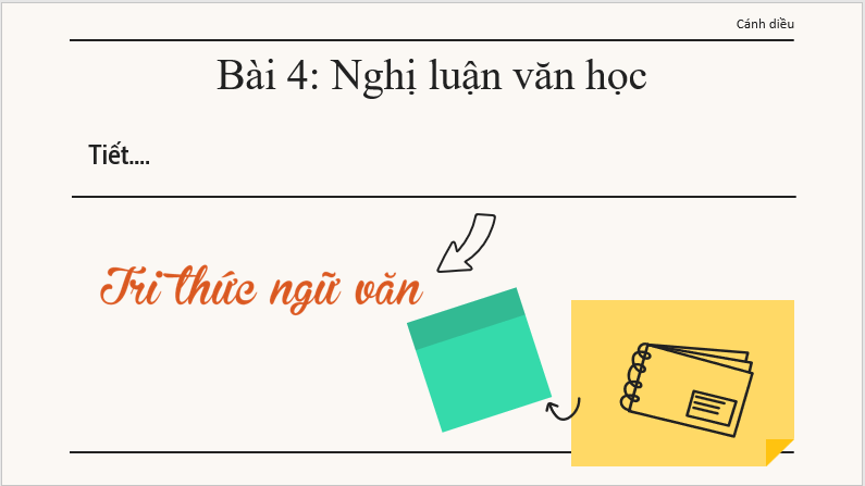 Giáo án điện tử bài Kiến thức ngữ văn trang 83 | PPT Văn 7 Cánh diều