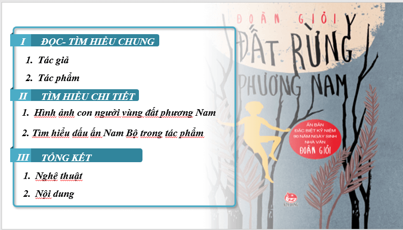 Giáo án điện tử bài Người đàn ông cô độc giữa rừng | PPT Văn 7 Cánh diều