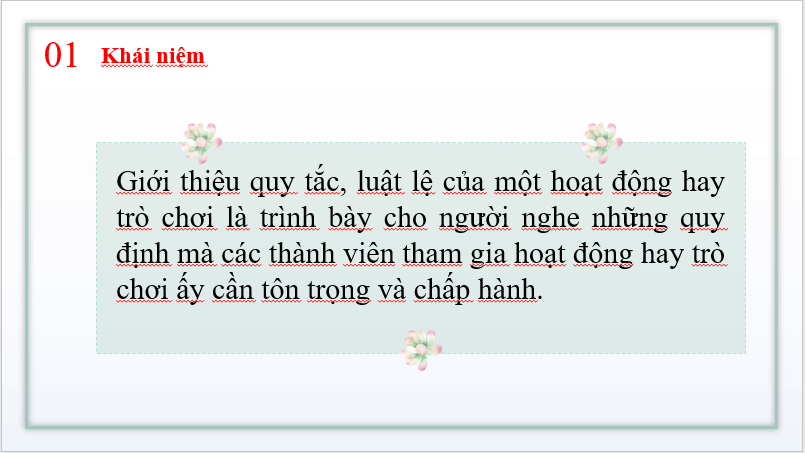 Giáo án điện tử bài Nói và nghe: Giải thích quy tắc, luật lệ của một hoạt động hay trò chơi | PPT Văn 7 Cánh diều