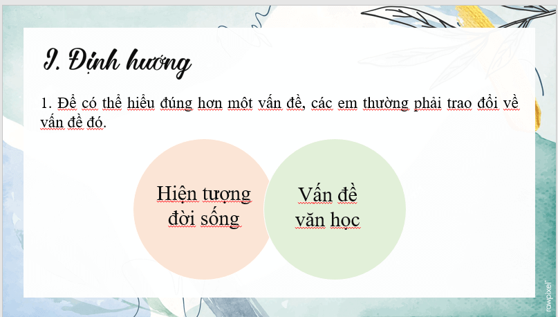 Giáo án điện tử bài Nói và nghe: Trao đổi về một vấn đề | PPT Văn 7 Cánh diều