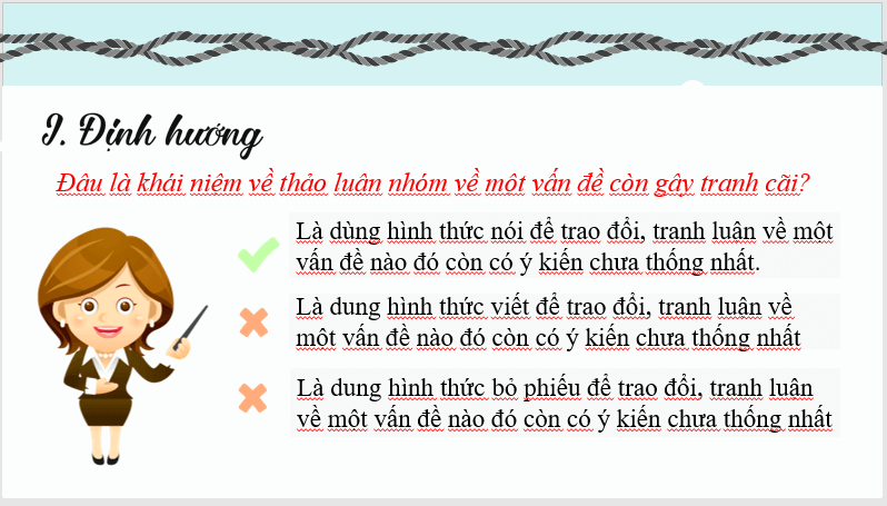 Giáo án điện tử bài Nói và nghe: Thảo luận nhóm về một vấn đề | PPT Văn 7 Cánh diều