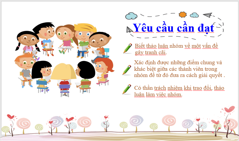 Giáo án điện tử bài Thảo luận nhóm về vấn đề gây tranh cãi | PPT Văn 7 Chân trời sáng tạo