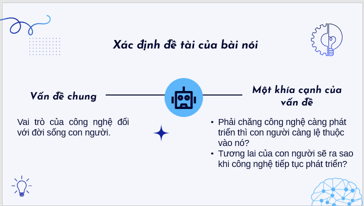 Giáo án điện tử bài Thảo luận về vai trò của công nghệ đối với đời sống con người | PPT Văn 7 Kết nối tri thức