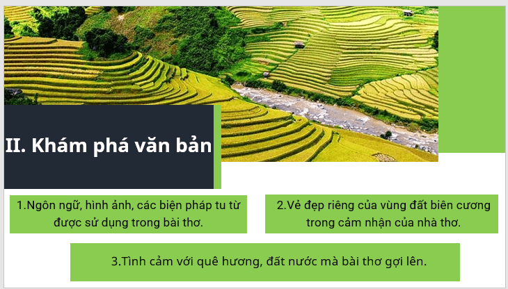 Giáo án điện tử bài Thực hành đọc: Chiều biên giới trang 104 | PPT Văn 7 Kết nối tri thức