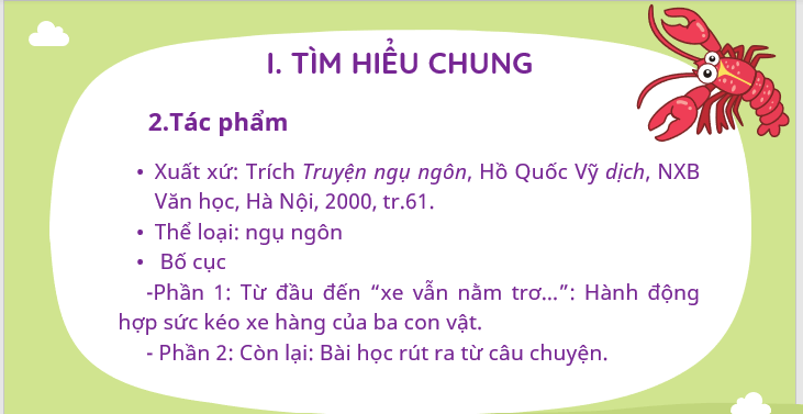 Giáo án điện tử bài Thực hành đọc: Thiên nga, cá măng và tôm hùm trang 23, 24 | PPT Văn 7 Kết nối tri thức