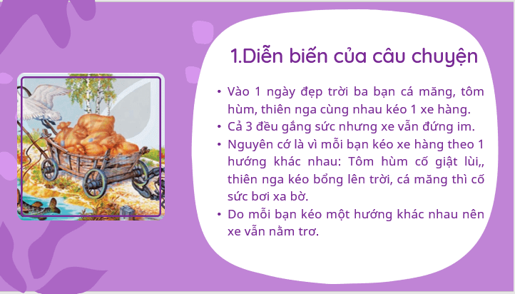 Giáo án điện tử bài Thực hành đọc: Thiên nga, cá măng và tôm hùm trang 23, 24 | PPT Văn 7 Kết nối tri thức