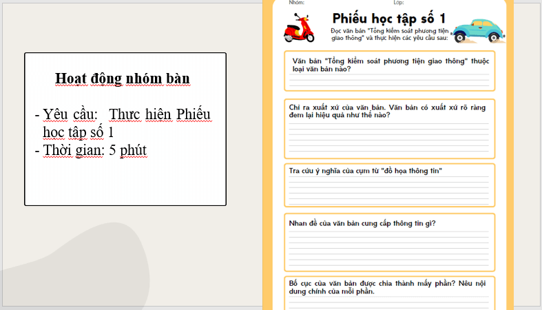 Giáo án điện tử bài Tổng kiểm soát phương tiện giao thông | PPT Văn 7 Cánh diều