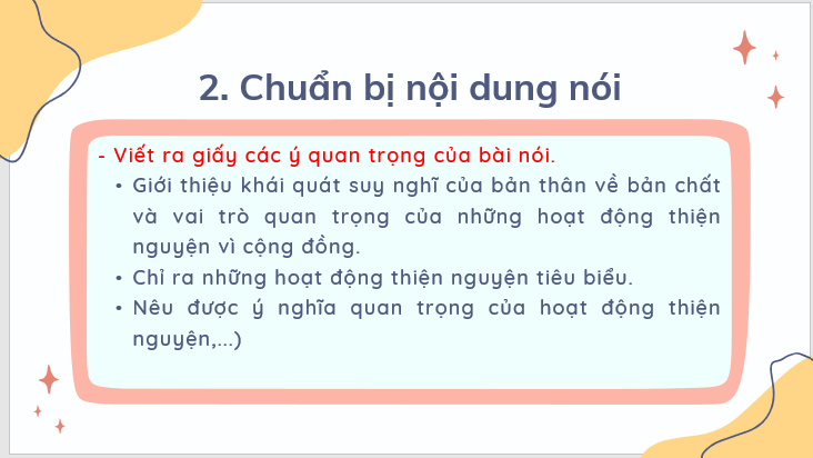 Giáo án điện tử bài Trình bày ý kiến về những hoạt động thiện nguyện vì cộng đồng | PPT Văn 7 Kết nối tri thức