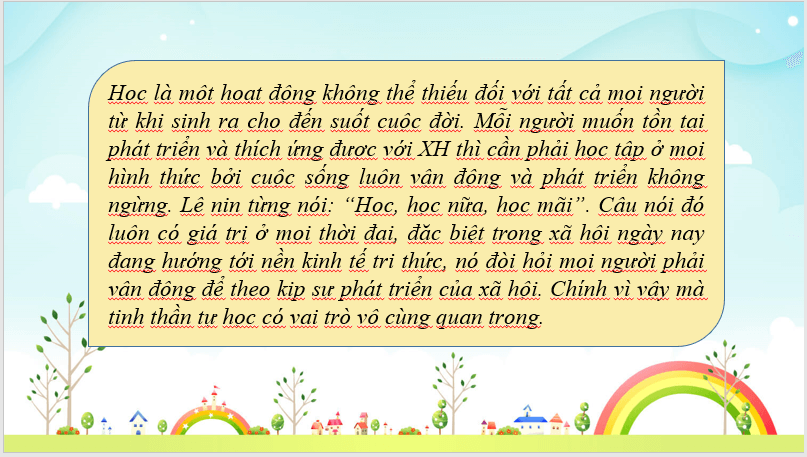 Giáo án điện tử bài Tự học - một thú vui bổ ích | PPT Văn 7 Chân trời sáng tạo