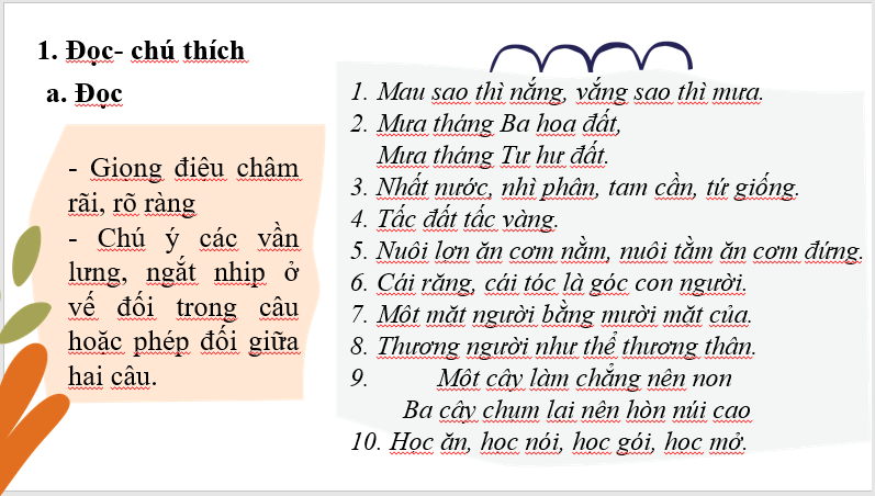 Giáo án điện tử bài Tục ngữ về thiên nhiên, lao động và con người, xã hội | PPT Văn 7 Cánh diều