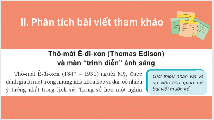 Giáo án điện tử bài Viết bài văn kể lại sự việc có thật liên quan đến một nhân vật lịch sử | PPT Văn 7 Kết nối tri thức