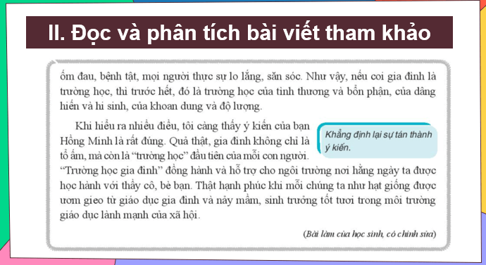 Giáo án điện tử bài Viết bài văn nghị luận về một vấn đề trong đời sống (trình bày ý kiến tán thành) | PPT Văn 7 Kết nối tri thức