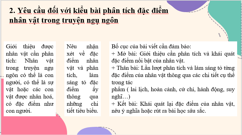 Giáo án điện tử bài Viết bài văn phân tích đặc điểm nhân vật | PPT Văn 7 Cánh diều