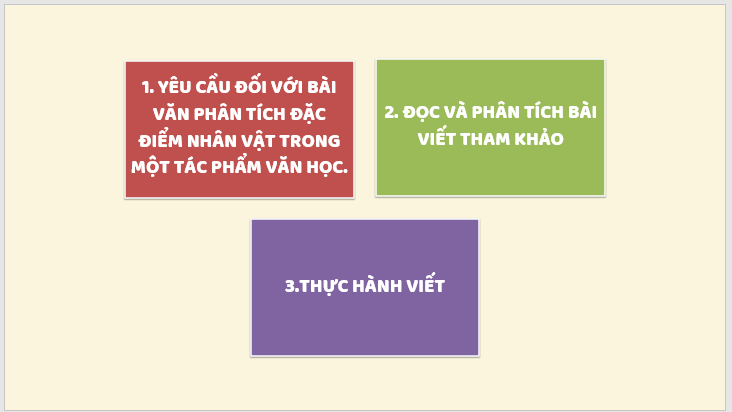 Giáo án điện tử bài Viết bài văn phân tích đặc điểm nhân vật trong một tác phẩm văn học | PPT Văn 7 Kết nối tri thức