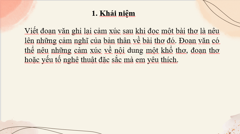 Giáo án điện tử bài Viết đoạn văn ghi lại cảm xúc | PPT Văn 7 Cánh diều